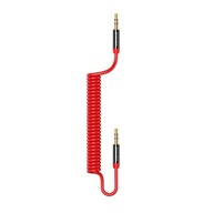 USAMS Adaptér Spring audio jack 3,5 mm -3,5 mm 1,2 m červený USAMS Adaptér Spring audio jack 3,5 mm -3,5 mm 1,2 m červený