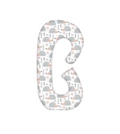 Bavlnená obliečka na vankúš Super Mami "C" Sivý ježko Bavlnená obliečka na vankúš Super Mami "C" Sivý ježko