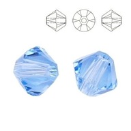 5328 MM 6 Swarovski XILION Bicone LIGHT SAPPHIRE