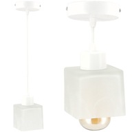 BIELE NASTAVITEĽNÉ ŠTVORKOVÉ SKLO ZÁSADNÉ LAMPE E27 BIELE NASTAVITEĽNÉ ŠTVORKOVÉ SKLO ZÁSADNÉ LAMPE E27