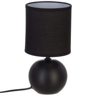 Moderná čierna stolná lampa do obývačky