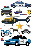 Nažehľovacie obliečky na oblečenie Police Thermo set Nažehľovacie obliečky na oblečenie Police Thermo set
