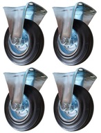 Sada 4 kolies, 125mm, pevné kolieska, nosnosť 400 kg Sada 4 kolies, 125mm, pevné kolieska, nosnosť 400 kg