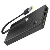 GREEN CELL POWER BANK 10000mAh 18W PD USB-C QC NAPÁJANIE RÝCHLE NABÍJANIE