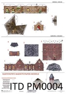 Maketa miniatúrnych kostolíkov malých domov pre ozdoby PM4