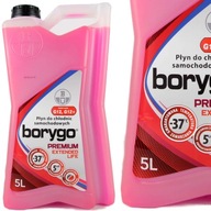 Chladiaca kvapalina BORYGO Premium -37'C G12 G12+ 5L Chladiaca kvapalina BORYGO Premium -37'C G12 G12+ 5L