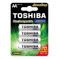 Nabíjateľná batéria TOSHIBA AA R6 2600mAh