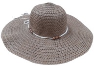 Dámsky slamený plážový klobúk