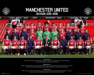 Plagát Manchester United Team 15/16 50x40 cm