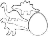 Formičky na dinosaurov, sada dinosaurov s vajíčkom, 4 ks. Formičky na dinosaurov, sada dinosaurov s vajíčkom, 4 ks.