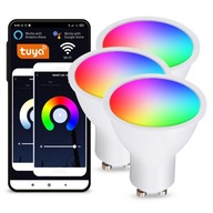 3x Gu10 5W RGB Smart WiFi TUYA LED žiarovka Set 3x Gu10 5W RGB Smart WiFi TUYA LED žiarovka Set