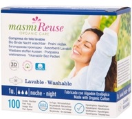Opätovne použiteľná nočná hygienická vložka Masmi Reuse vyrobená z organickej bavlny, 1 kus