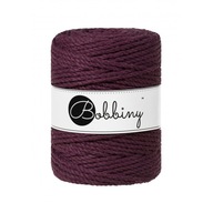 Paličkovaná makramé struna 5mm 3PLY Blackberry Paličkovaná makramé struna 5mm 3PLY Blackberry
