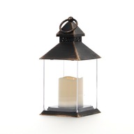 Lampáš Lampáš, čierna, utieraná LED sviečka Lampáš Lampáš, čierna, utieraná LED sviečka