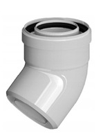Ricom PP-AL 45 stupňové koncentrické koleno 80/125 Ricom PP-AL 45 stupňové koncentrické koleno 80/125