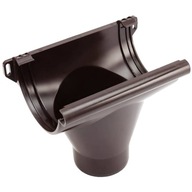 PVC odtok 130/80mm pre odkvap 130mm a rúrku 80mm GALECO PVC čokoládovo hnedá PVC odtok 130/80mm pre odkvap 130mm a rúrku 80mm GALECO PVC čokoládovo hnedá