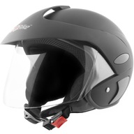 OTVORENÁ PRILBA MOTORKÚTER MOTORKA QUAD XL MATNÁ ČIERNA OTVORENÁ PRILBA MOTORKÚTER MOTORKA QUAD XL MATNÁ ČIERNA