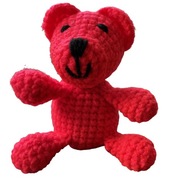 Háčkovaný maskot malý medveď farieb RUČNÁ Háčkovaný maskot malý medveď farieb RUČNÁ
