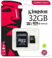 KINGSTON MICROSD CARD 32GB MICRO CL10 SD ADAPTÉR