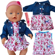 REEBORN BABY ŠATY, JEANS BUNDA, ČELENKA, OBLEČENIE PRE BÁBIKU, OBLEČENIE REEBORN BABY ŠATY, JEANS BUNDA, ČELENKA, OBLEČENIE PRE BÁBIKU, OBLEČENIE