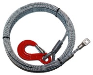 oceľové lano s hákom a okom - 8mm x 10m 4,6t oceľové lano s hákom a okom - 8mm x 10m 4,6t