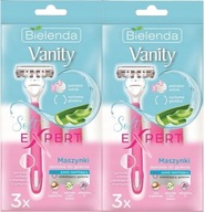 2 x BIELENDA VANITY SOFT EXPERT DÁMSKA ŽILETKA NA HOLENIE 3 KUS