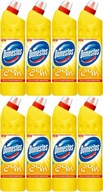 DOMESTOS Citrusová toaletná kvapalina pre sanitárne zariadenia, čistenie a dezinfekcia 750 ml x 8