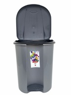 KOŠ NA SPOJENÝ KOŠ S PEDÁLOM 15L /STRIEBORNÝ/ GR KOŠ NA SPOJENÝ KOŠ S PEDÁLOM 15L /STRIEBORNÝ/ GR