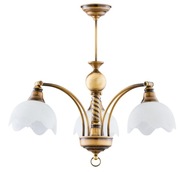 JUPITER Závesná lampa Patina Biele Sklenené Tienidlá 3xE27 Luster Do Izb JUPITER Závesná lampa Patina Biele Sklenené Tienidlá 3xE27 Luster Do Izb