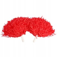 2 X TANEČNÉ POMPOMY CHEERLEADER ČERVENÉ 2 X TANEČNÉ POMPOMY CHEERLEADER ČERVENÉ