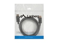 Kábel Lanberg CA-DPDP-10CC-0030-BK (DisplayPort M Kábel Lanberg CA-DPDP-10CC-0030-BK (DisplayPort M