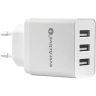 Nástenná nabíjačka 230V EVERACTIVE SC-300 3xUSB 2, Nástenná nabíjačka 230V EVERACTIVE SC-300 3xUSB 2,
