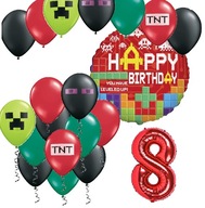 BALOONS set k narodeninám 8 YEARS PIXEL TNT GAME BALOONS set k narodeninám 8 YEARS PIXEL TNT GAME