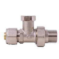 Radiátorový ventil priamy 1/2 x PEX16 spiatočka Radiátorový ventil priamy 1/2 x PEX16 spiatočka