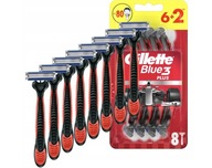 GILLETTE SHAVERS BLUE 3 NITRO 8 ks. GILLETTE SHAVERS BLUE 3 NITRO 8 ks.