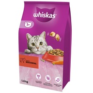 Whiskas suché krmivo pre mačky hovädzie 2x1,4 kg