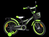 18-palcový bicykel PRIME BMX Sport BLACK/Green MAT