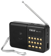 Vreckové rádio s BATÉRIOU MP3 USB SD