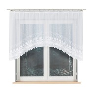 Hotový biely žakárový záves, výška 120x250 cm Hotový biely žakárový záves, výška 120x250 cm