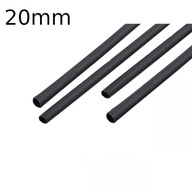 Teplom zmršťovacia bužírka 20/10mm 10m čierna Teplom zmršťovacia bužírka 20/10mm 10m čierna