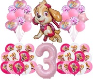 SADA 3 NARODENINOVÝCH FÓLIOVÝCH BALÓNOV SKYE SKY PAW PATROL LARGE 48ks SADA 3 NARODENINOVÝCH FÓLIOVÝCH BALÓNOV SKYE SKY PAW PATROL LARGE 48ks