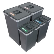 Sada triediacich košov METROPOLIS 2x24+2x8l na zásuvkový zakladač 60cm Sada triediacich košov METROPOLIS 2x24+2x8l na zásuvkový zakladač 60cm