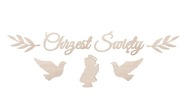 BANNER girlanda Svätý krst MENO List RUSTYK G BANNER girlanda Svätý krst MENO List RUSTYK G
