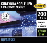 BULINEX Cencový záves 200 LED modrá príd.gn