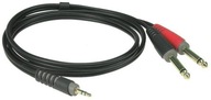 KLOTZ AY5-0300 KÁBLOVÝ 3m MINI JACK/2xJACK KLOTZ AY5-0300 KÁBLOVÝ 3m MINI JACK/2xJACK