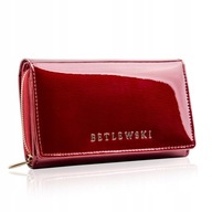Lakovaná dámska peňaženka Betlewski, RFID ochrana, veľké karty