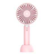 Bezdrôtový prenosný ventilátor s ružovým ventilátorom Bezdrôtový prenosný ventilátor s ružovým ventilátorom