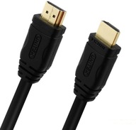 Unitek Y-C138M BASIC HDMI v1.4 zlatý kábel 2m čierny Unitek Y-C138M BASIC HDMI v1.4 zlatý kábel 2m čierny