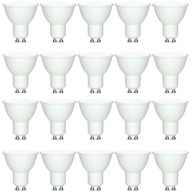 20x LED ŽIAROVKA SMD CCD NEBLIKAJÚCA GU10 10W 800lm 6000K STUDENÁ BIELA 20x LED ŽIAROVKA SMD CCD NEBLIKAJÚCA GU10 10W 800lm 6000K STUDENÁ BIELA