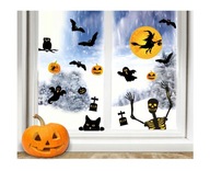 Nálepky na halloweenske dekorácie na okná Pumpkin Bat Nálepky na halloweenske dekorácie na okná Pumpkin Bat